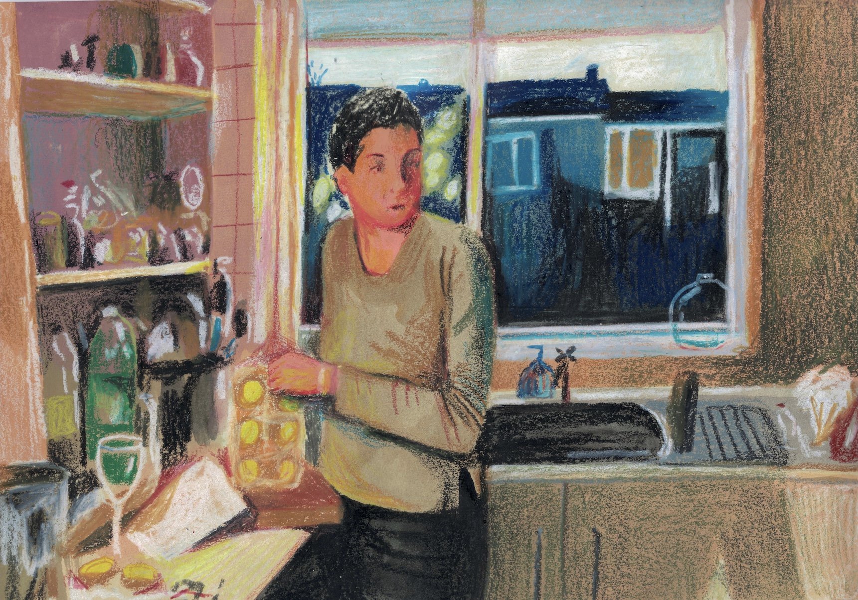 MileEnd1998_21.0x29.7_GouachePastelPencilOnPaper.jpeg