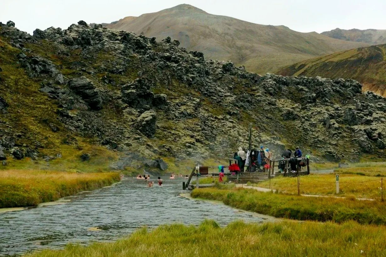 Hot spring in Landmannalaugar, Iceland 2018