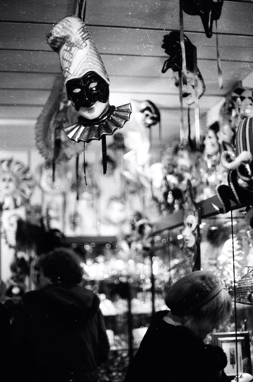 a mask shop in Venice 2001