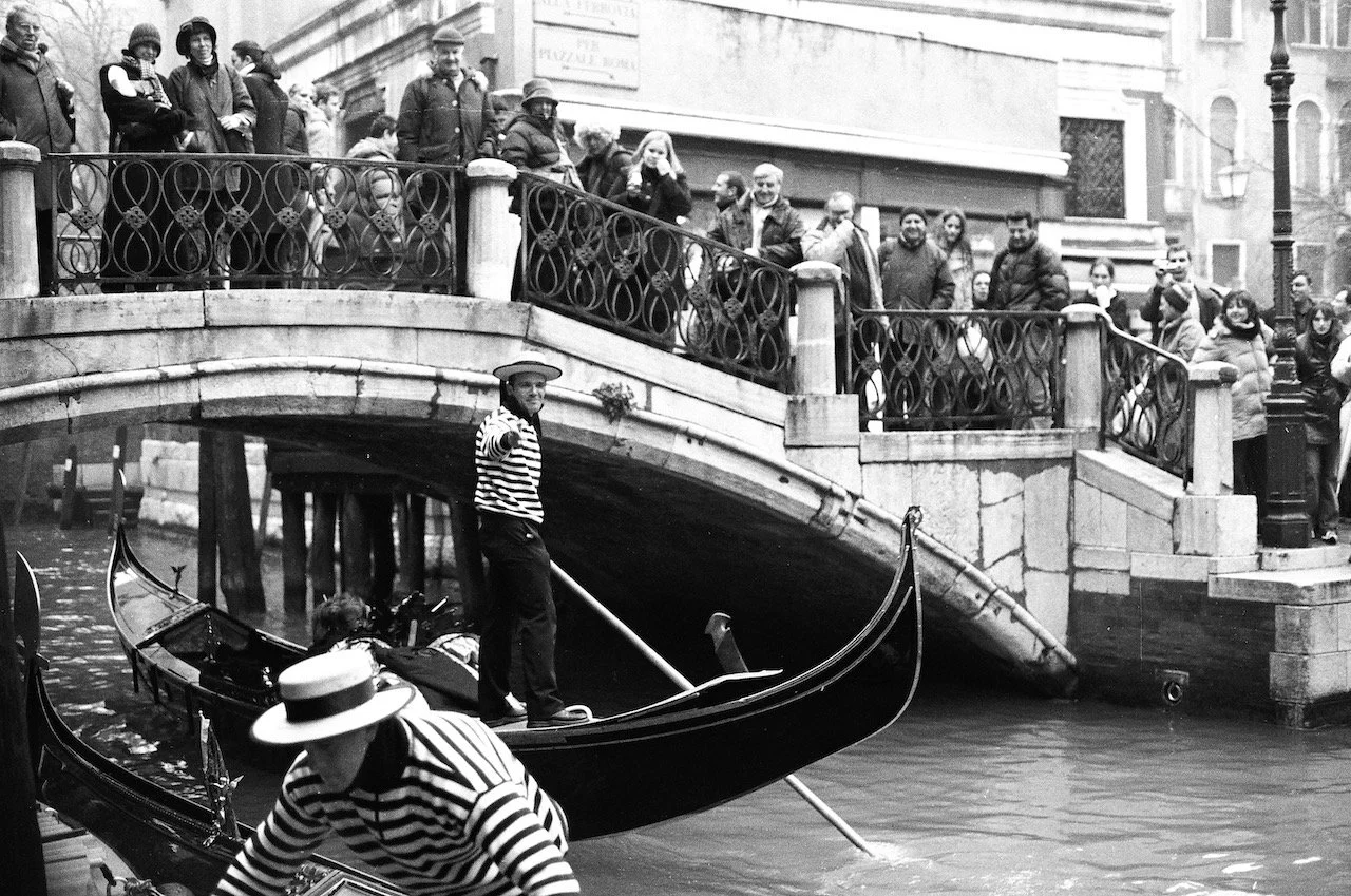 Gondoliers in Venice 2001