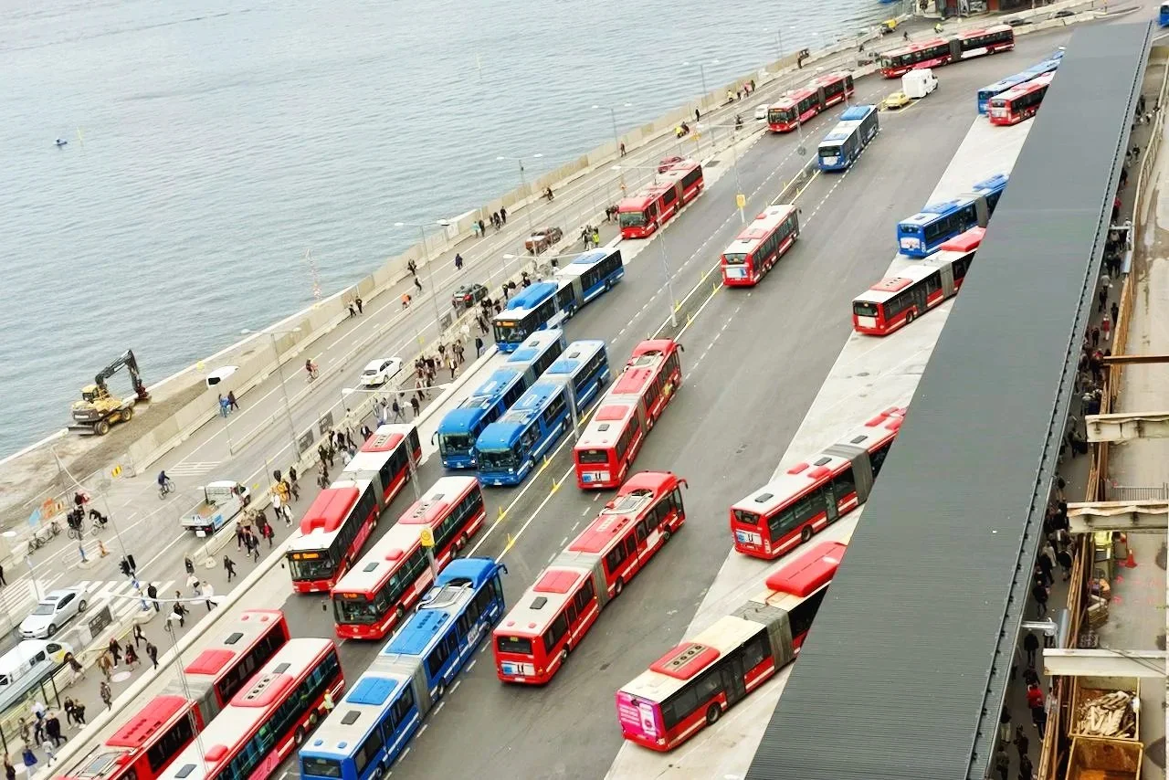 Bus station /  Sodermalm, Stockholm
