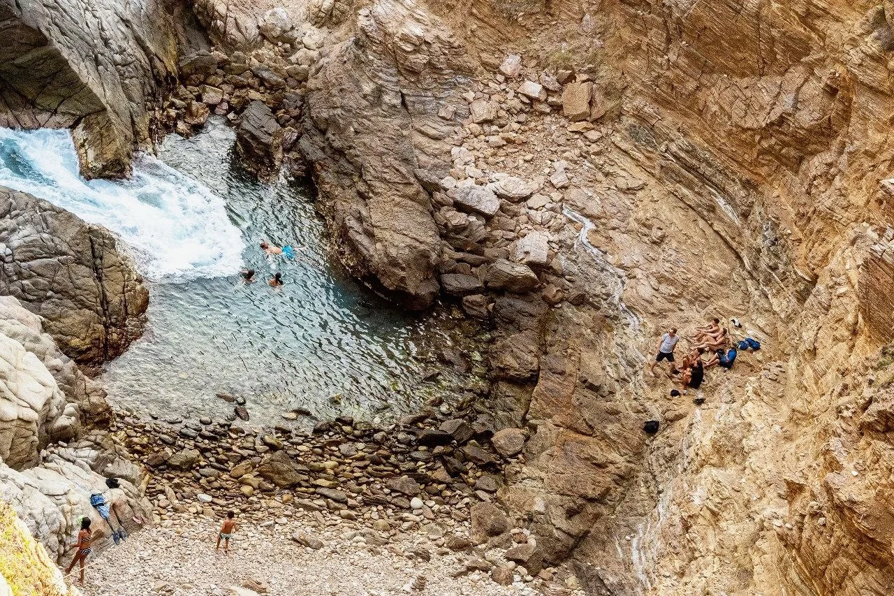 a secret beach in Mazunte, Oaxaca, Mexico 2019