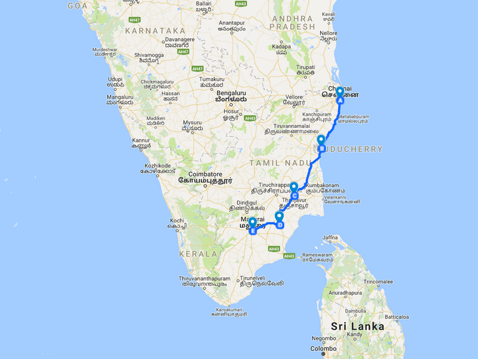 custom trip to tamil nadu, south india