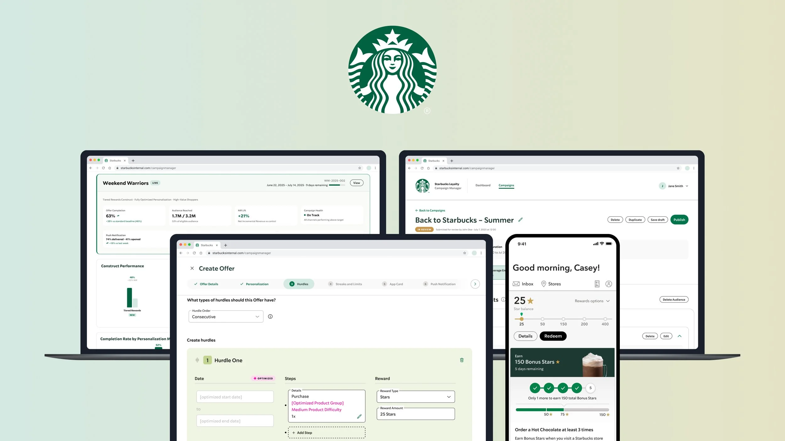 Making it easy for Starbucks employees to create complex Loyalty Campaigns, with AI