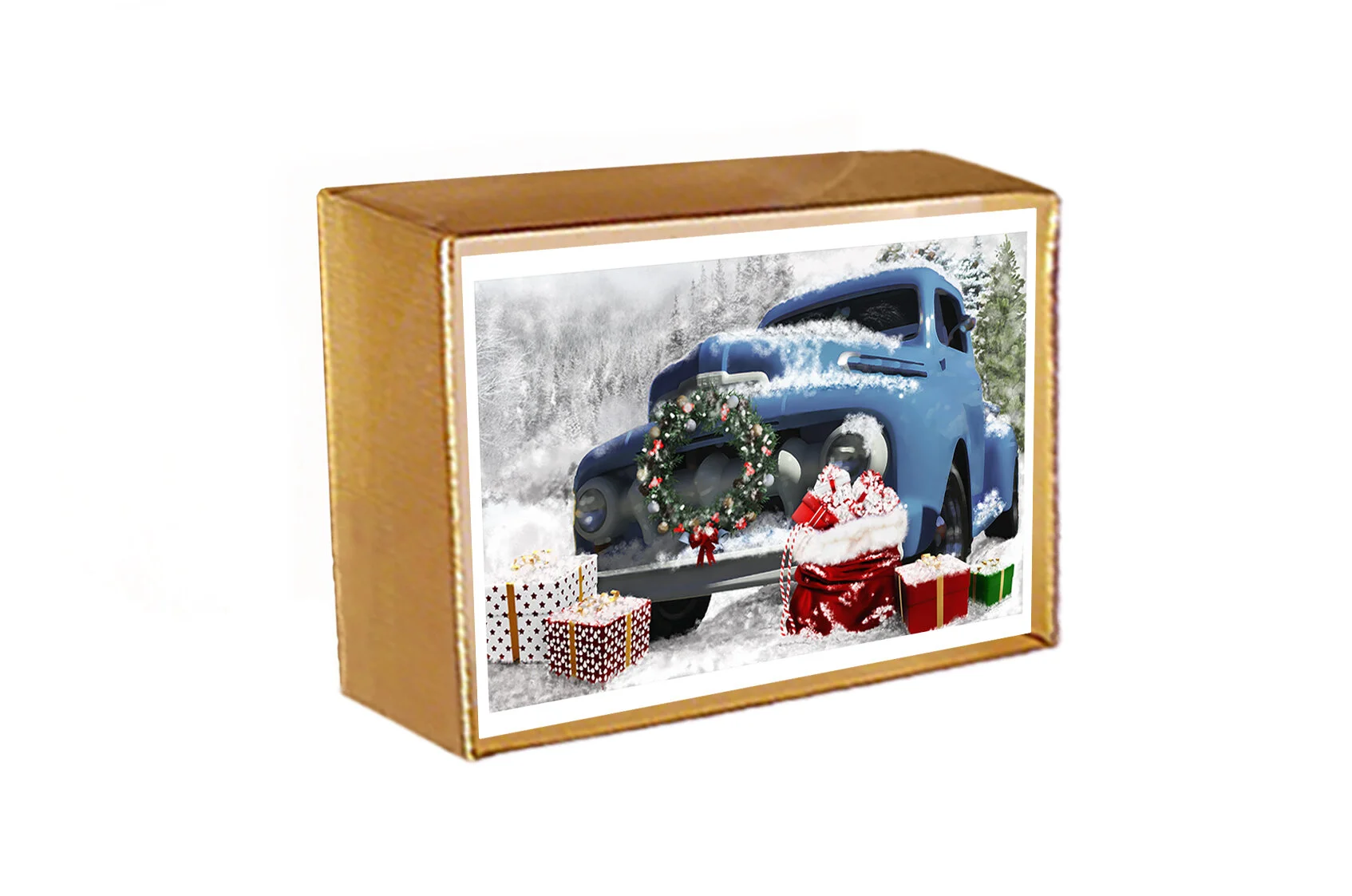Classic Truck & Gift Handmade Holiday Cards — Vincent Zuniaga