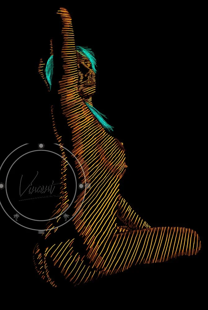 Lines in Gold - Body Lines Series