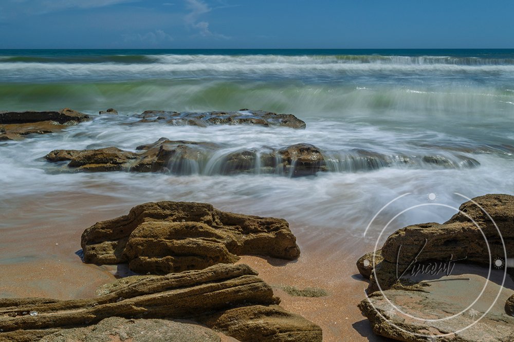 Waves Waterfalls & Coquina Rocks - Beach Lifestyle Collection