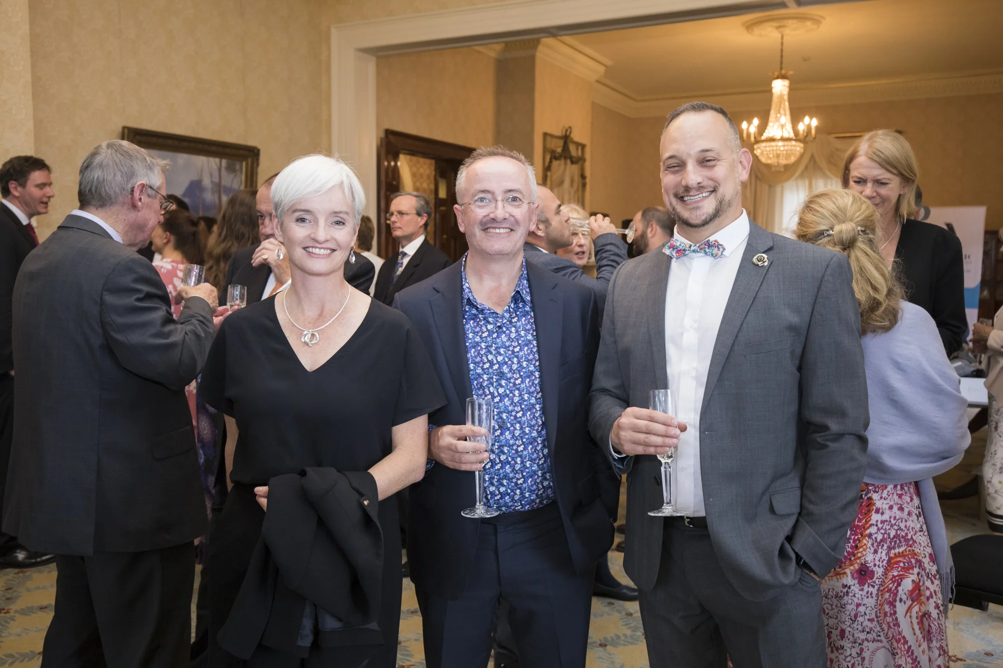 Board Directors Professor Emma Johnston and Troy Guenther chat with Antarctic enthusiast and television personality Andrew Denton