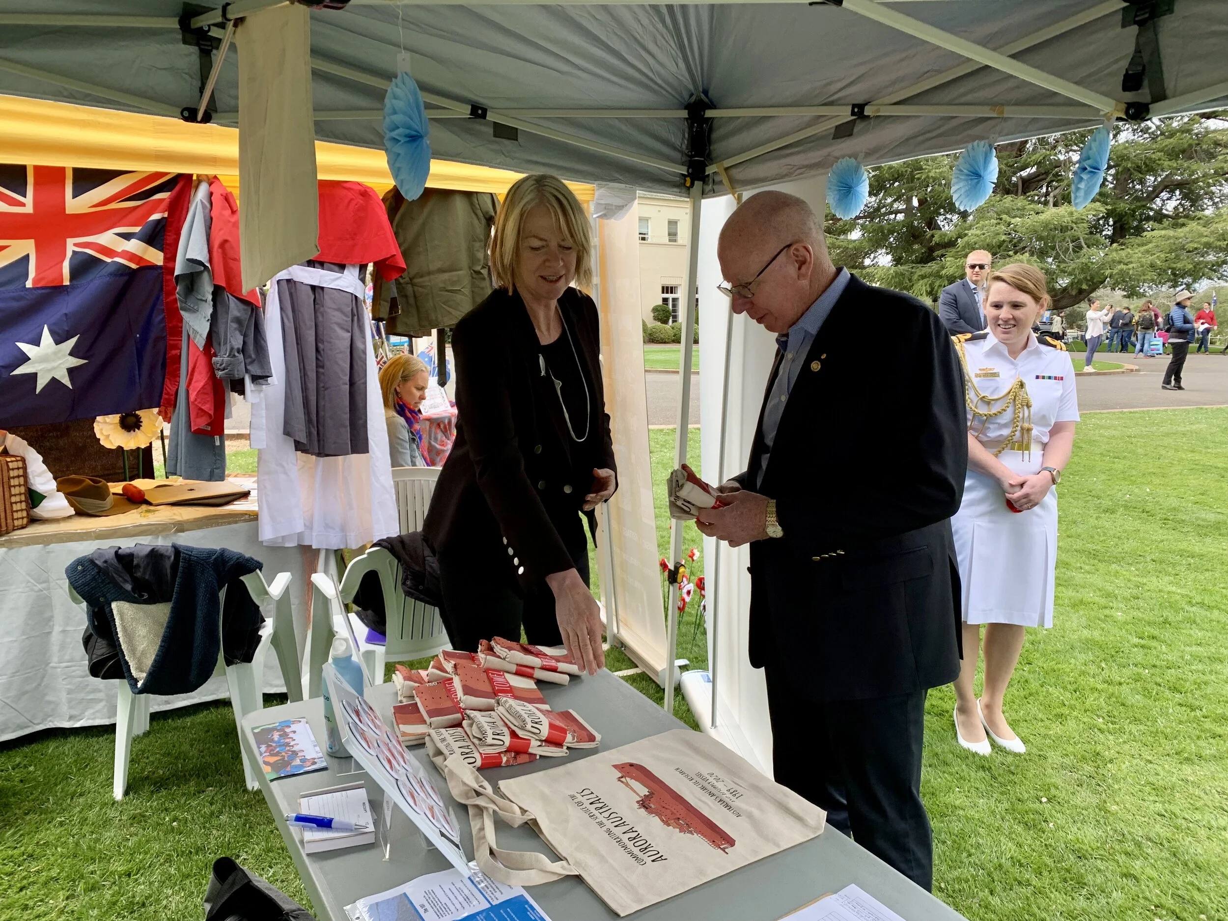 Chrissie discussing some of the Foundation’s fundraising activities with His Excellency