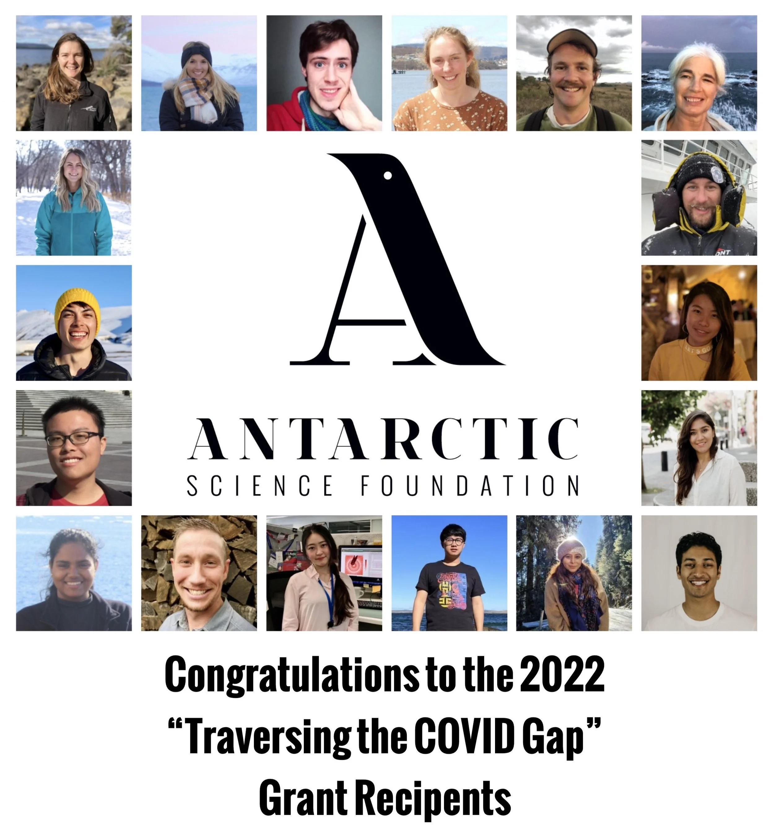 Closing the COVID Research Gap: Antarctic Science Foundation announces support grants for 18 PhD scholars in Antarctic science.