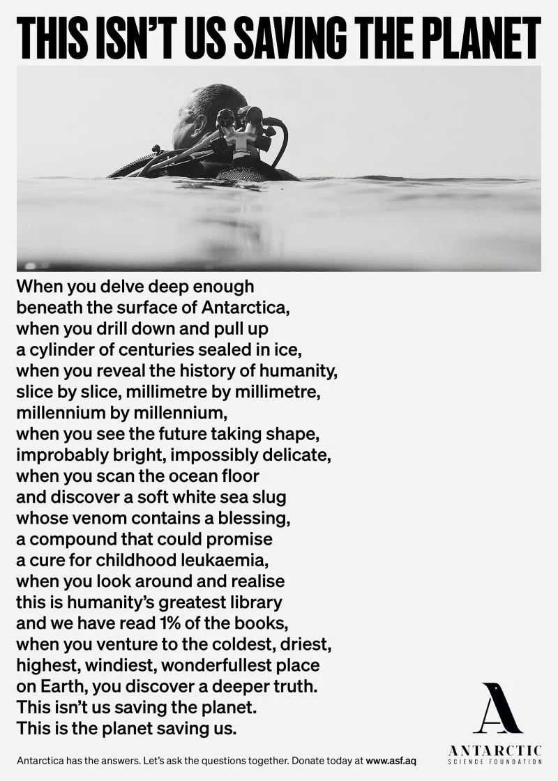 The Antarctic Science Foundation launches first outdoor poster campaig