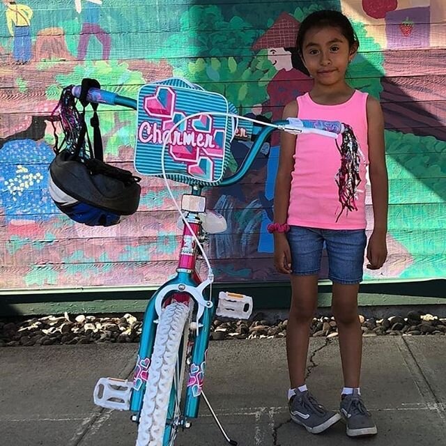 Congratulations to the winners of the new kids bikes, locks, and helmets Luis, Brayan, Jimena, Jayden, and Emily!

Thank you all the kids who drew their favorite places to bike &amp; play, and everyone who made this possible: @thrive_hood_river, @pro