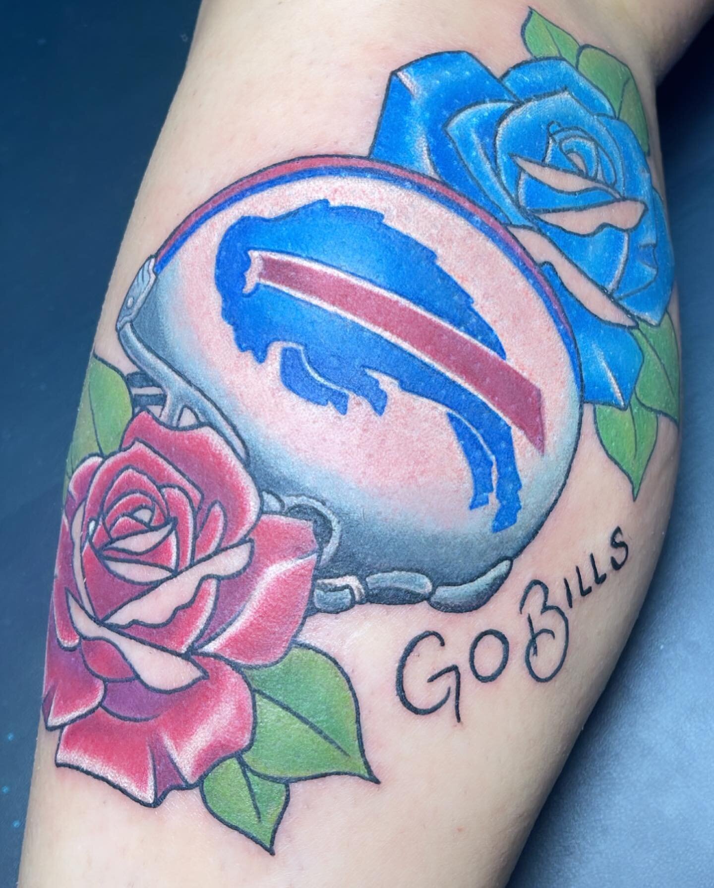 This was supposed to be a celebration tattoo for when we won the Super Bowl this year. But as Bills fans we know, there&rsquo;s always next year!