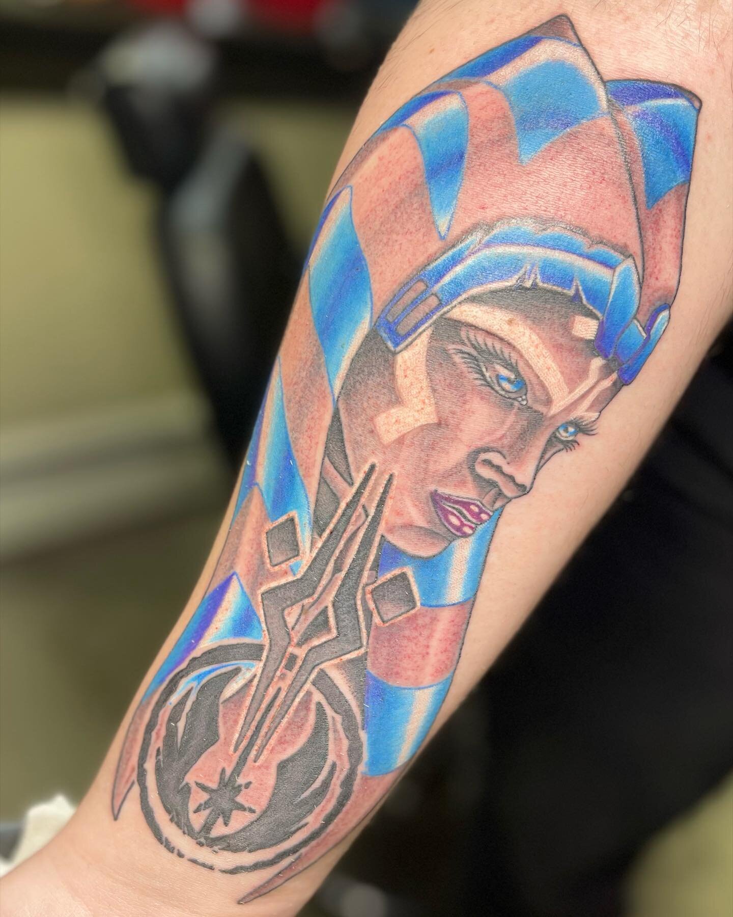May the Forth be with you! Loved doing this Ahsoka Tano tattoo!