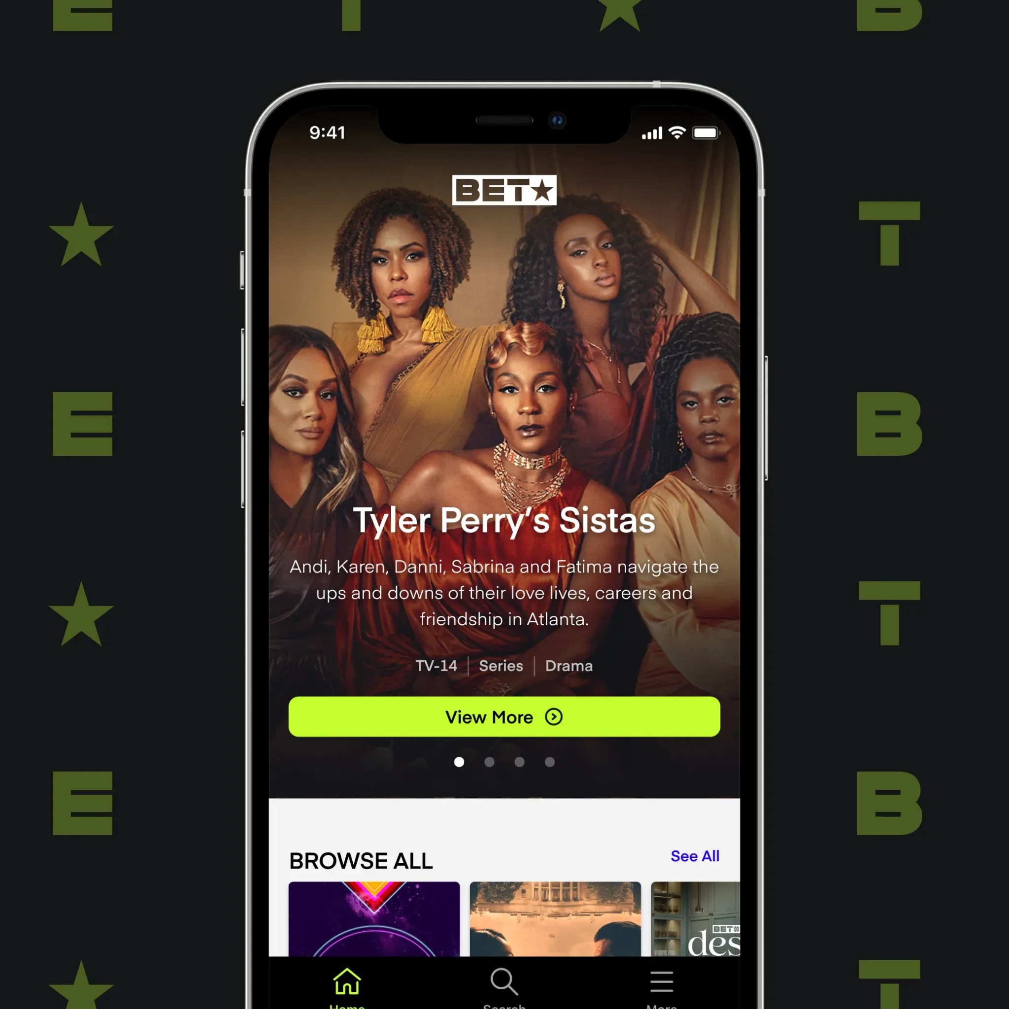BET App Store Screenshots