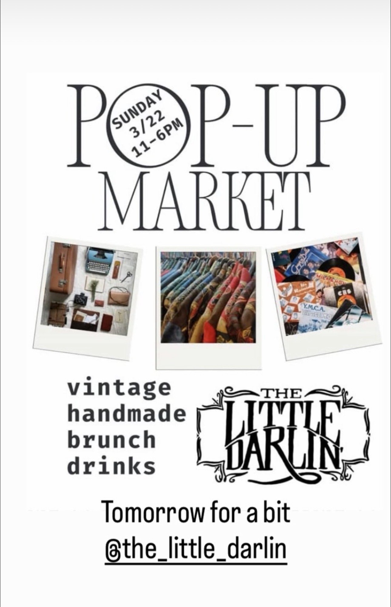 VINTAGE POP-UP MARKET! 