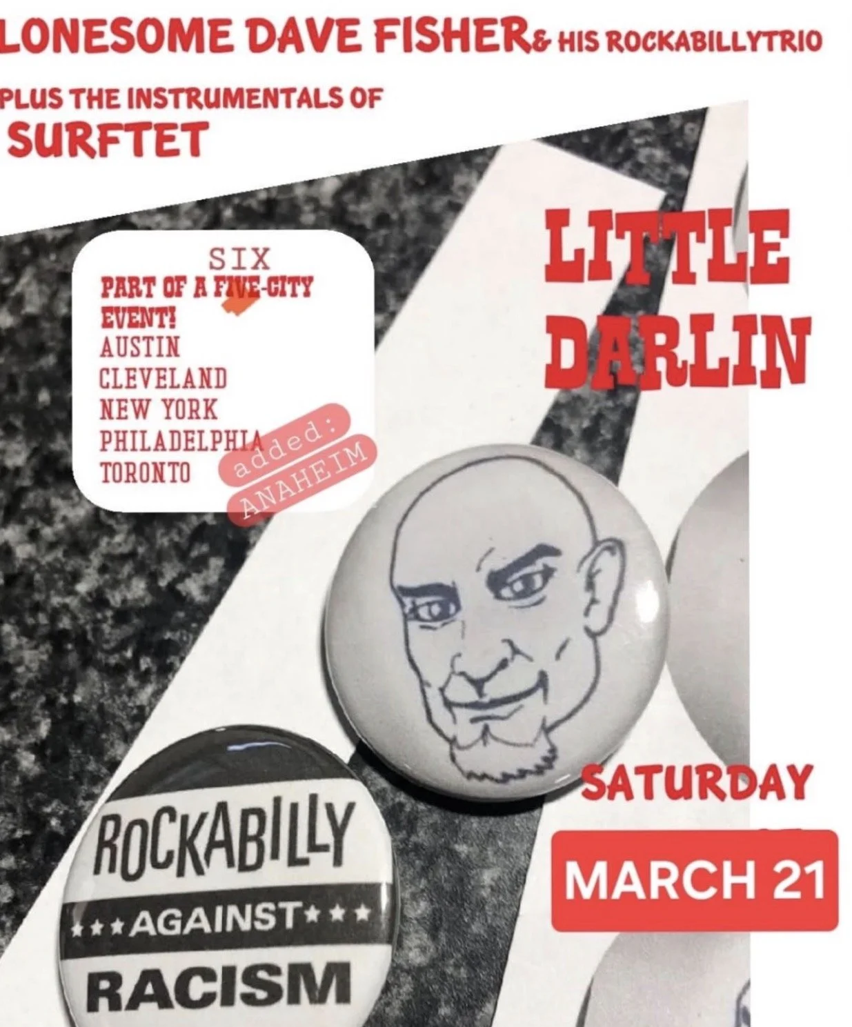 LONESOME DAVE FISHER & HIS ROCKABILLY TRIO / INSTRUMENTALS OF SURFTET