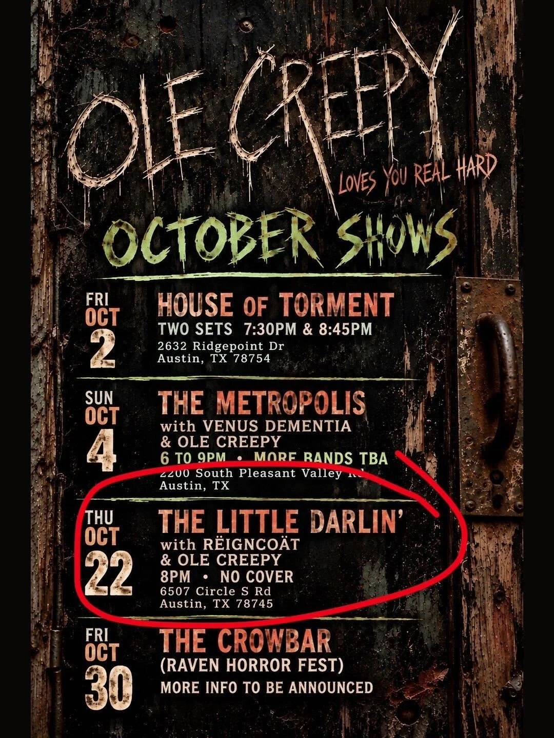 OLE CREEPY / RËINCOÄT