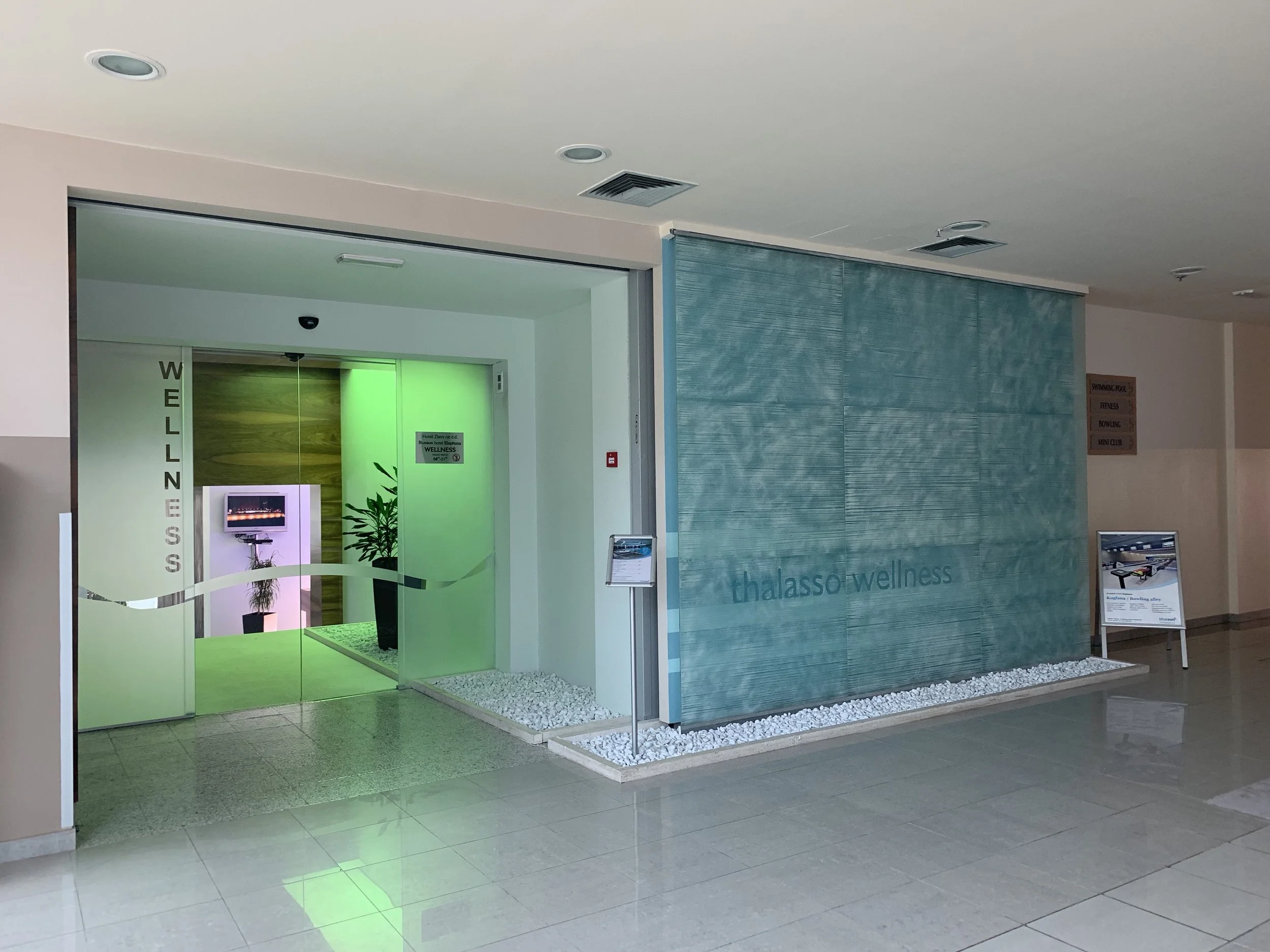 Entrance to the Thalasso Wellness Center