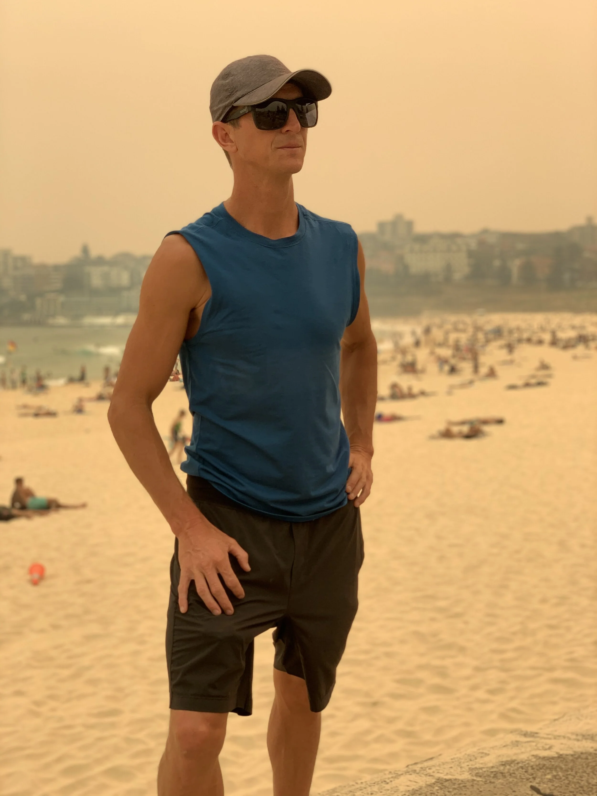 Super Hazy/Smoky day at Bondi