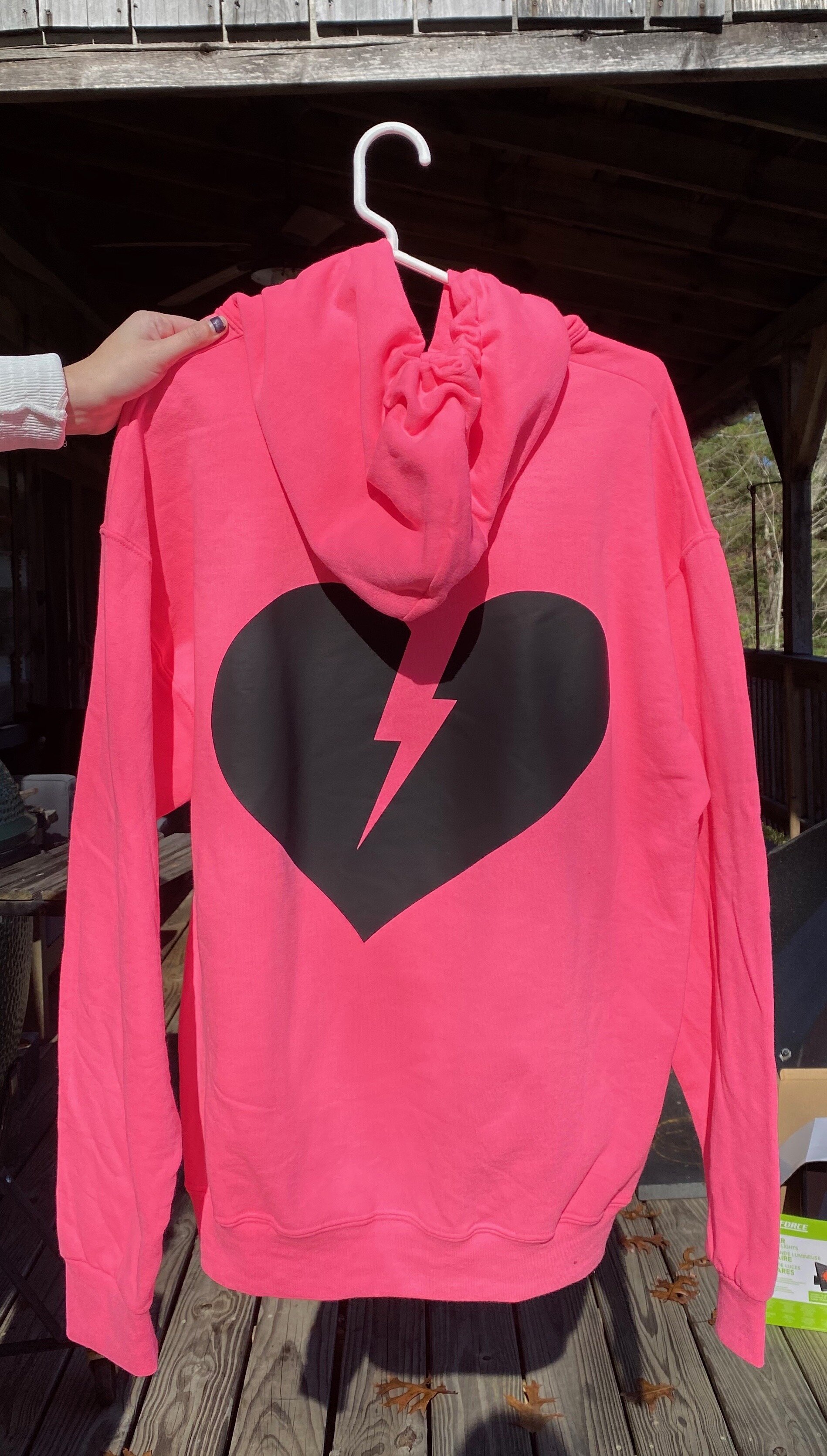 Black Heart Breaker on Hot Pink