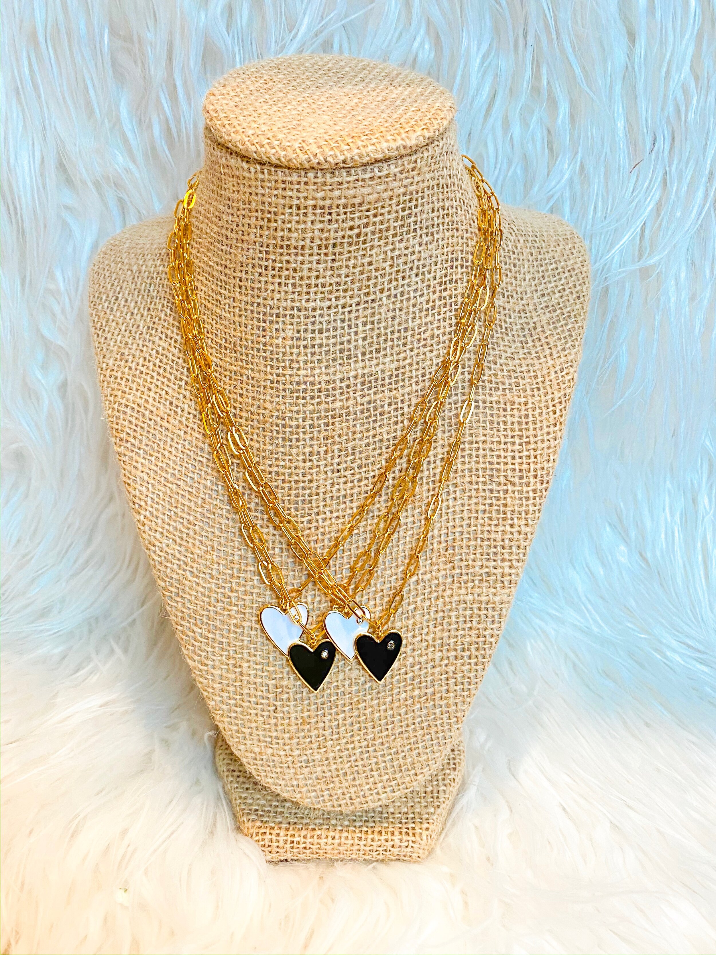 Enamel Heart Necklace