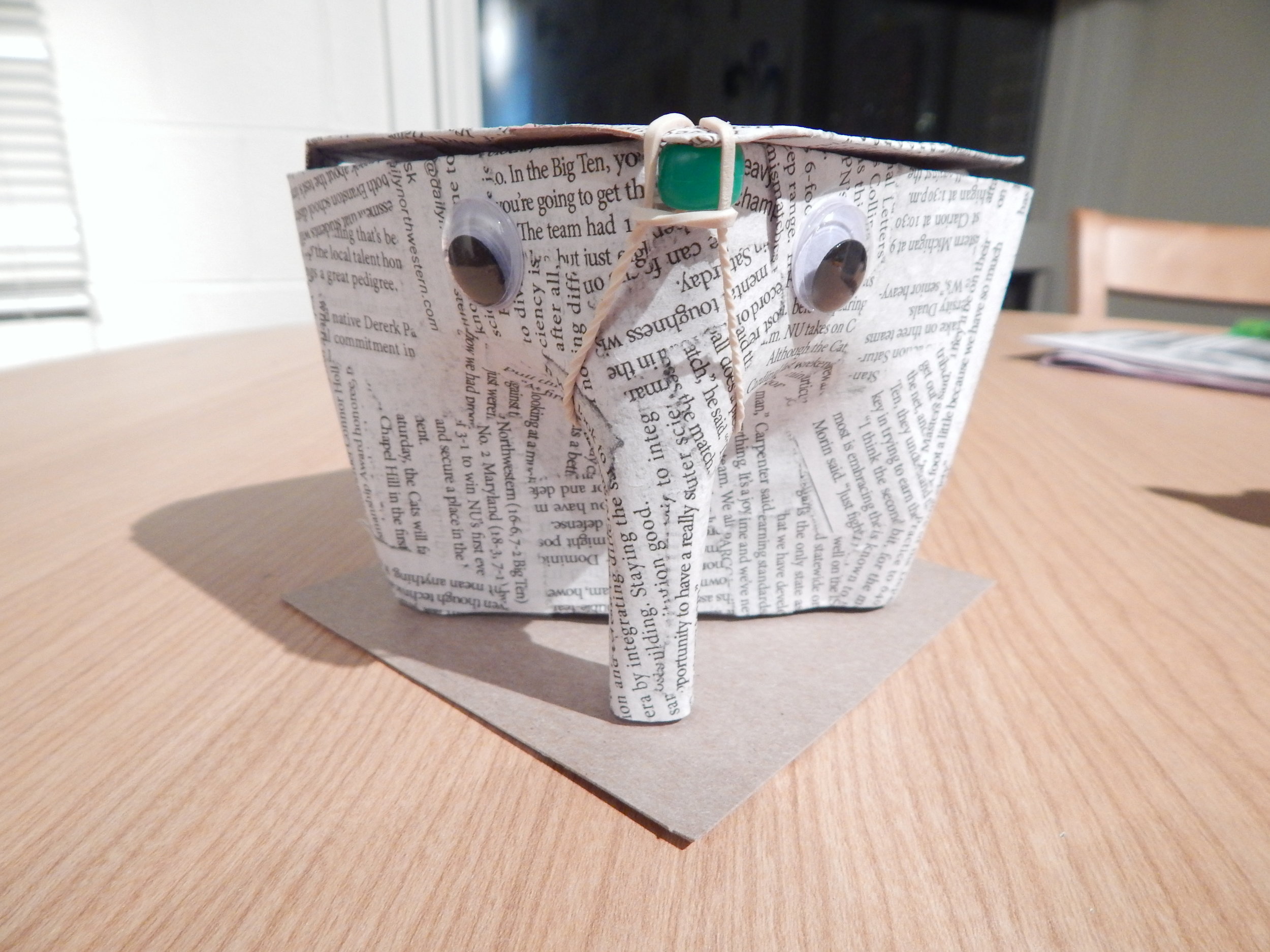 Transform Your Trash: Milk Carton Elephant