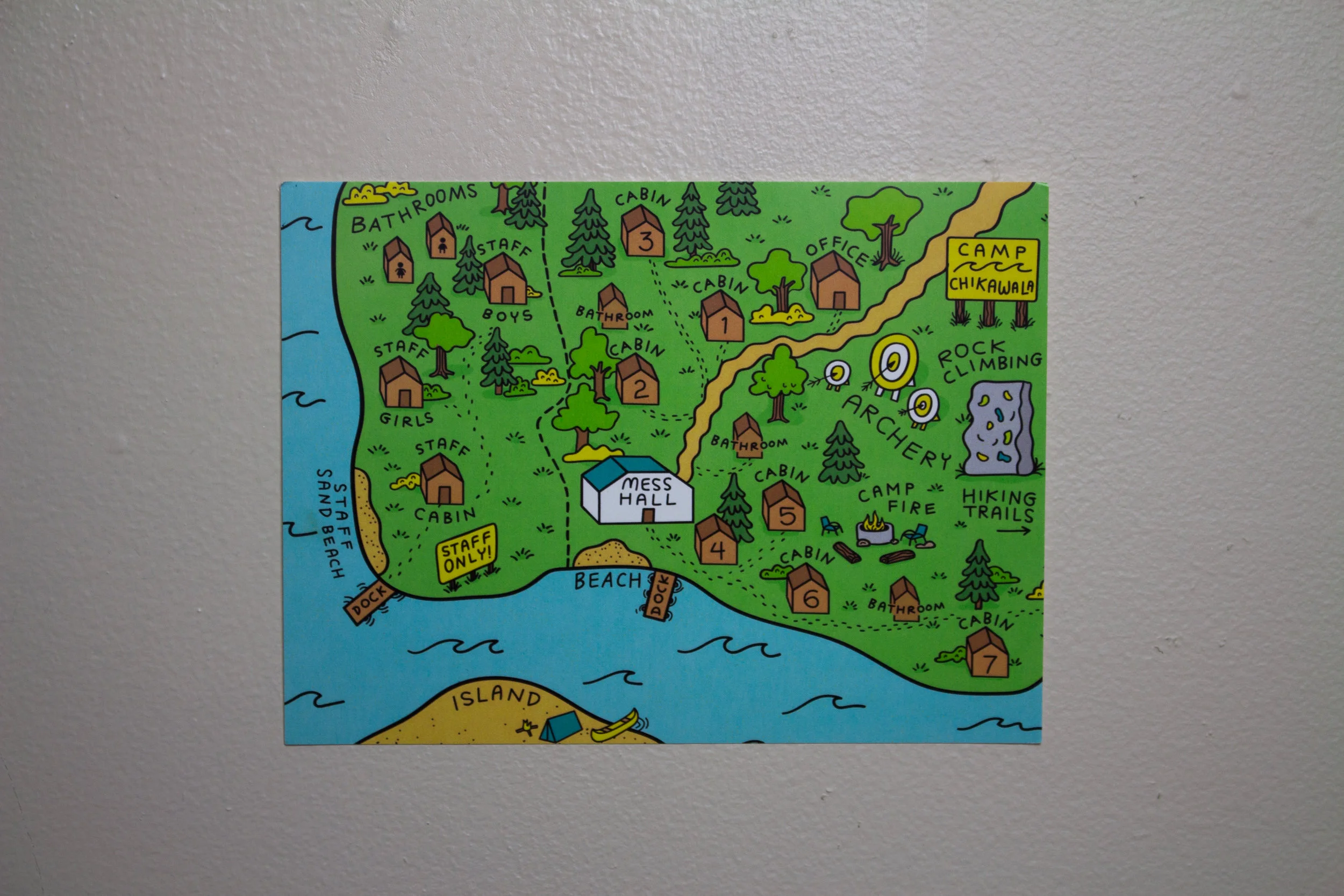 Camp Chikawala Map Print