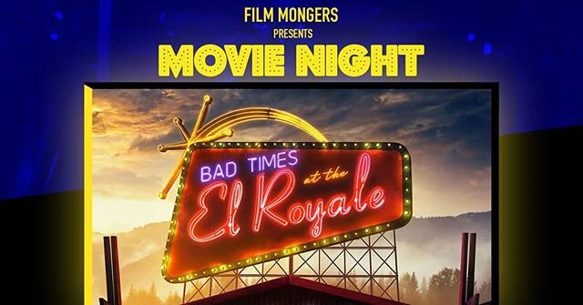 Movie Night is back and running monthly now! 22nd Jan we kick off with Bad Times at the El Royale @princepeckham. Best thing is it's totally FREE! Tickets available on Eventbrite. Screening time: 8PM