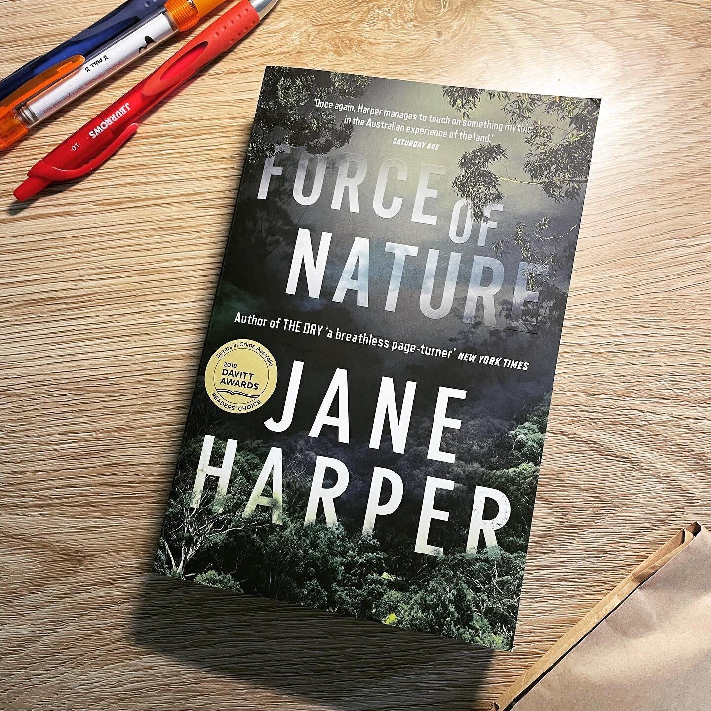 First thing is first, unlike Jane Harper&rsquo;s first novel, The Dry, Force of Nature is filled with rain and water. I&rsquo;m very disappointed that it wasn&rsquo;t called &ldquo;The Wet,&rdquo; but I digress. 

Force of Nature is much like The Dry