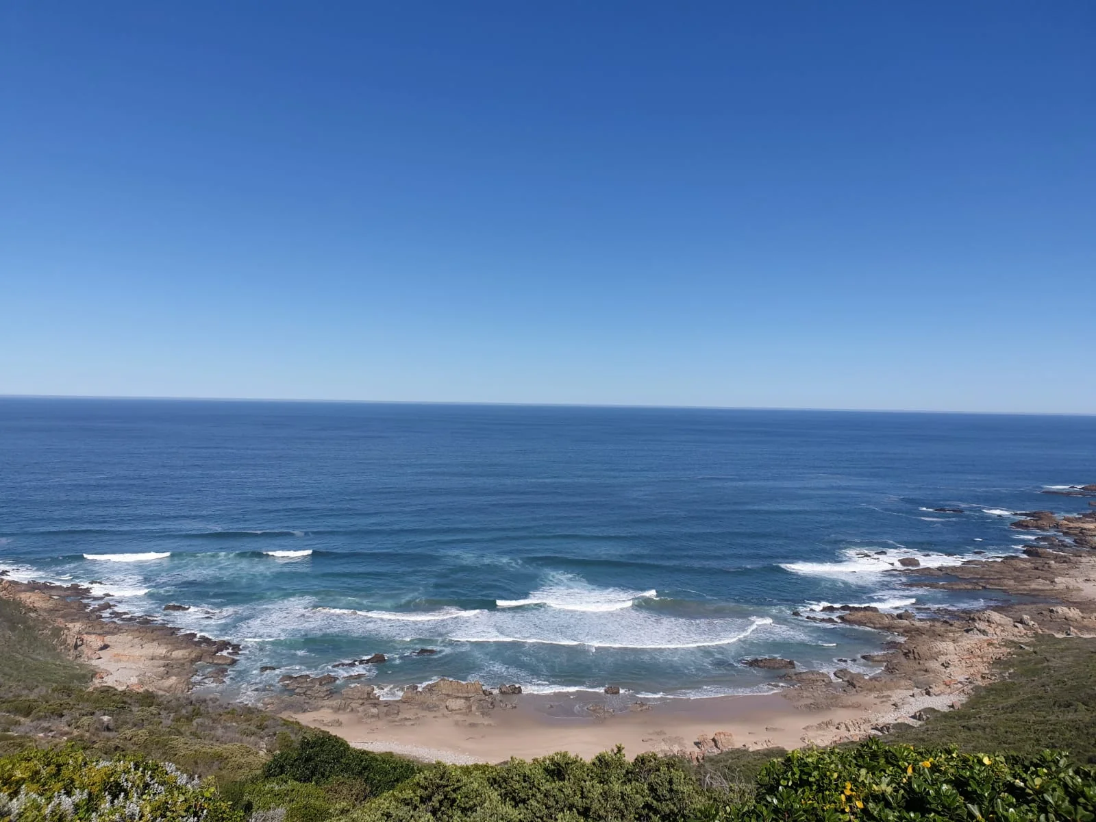 I got this photo from my friend, Irena. This is South Africa meaning beyond this blue is Antarctica.