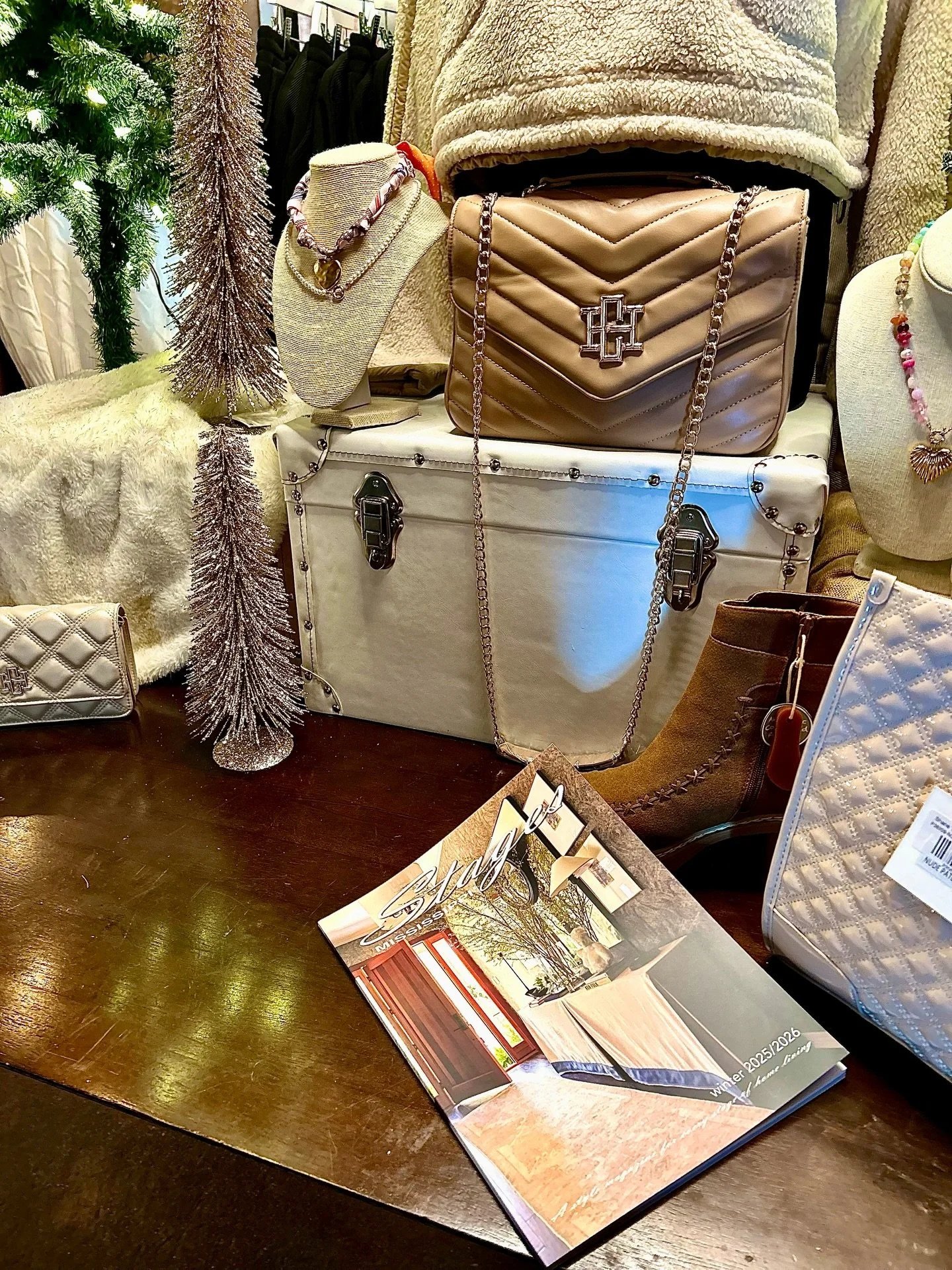 Shoo Mere Grace! @shopmeregrace 

 Great fashion, jewelry, shoes, and the Winter 2025/2026 issue of Stages Mississippi....they have just what you are looking for! 

A great place to find the perfect gift!

Stages Mississippi 

#stagesms
