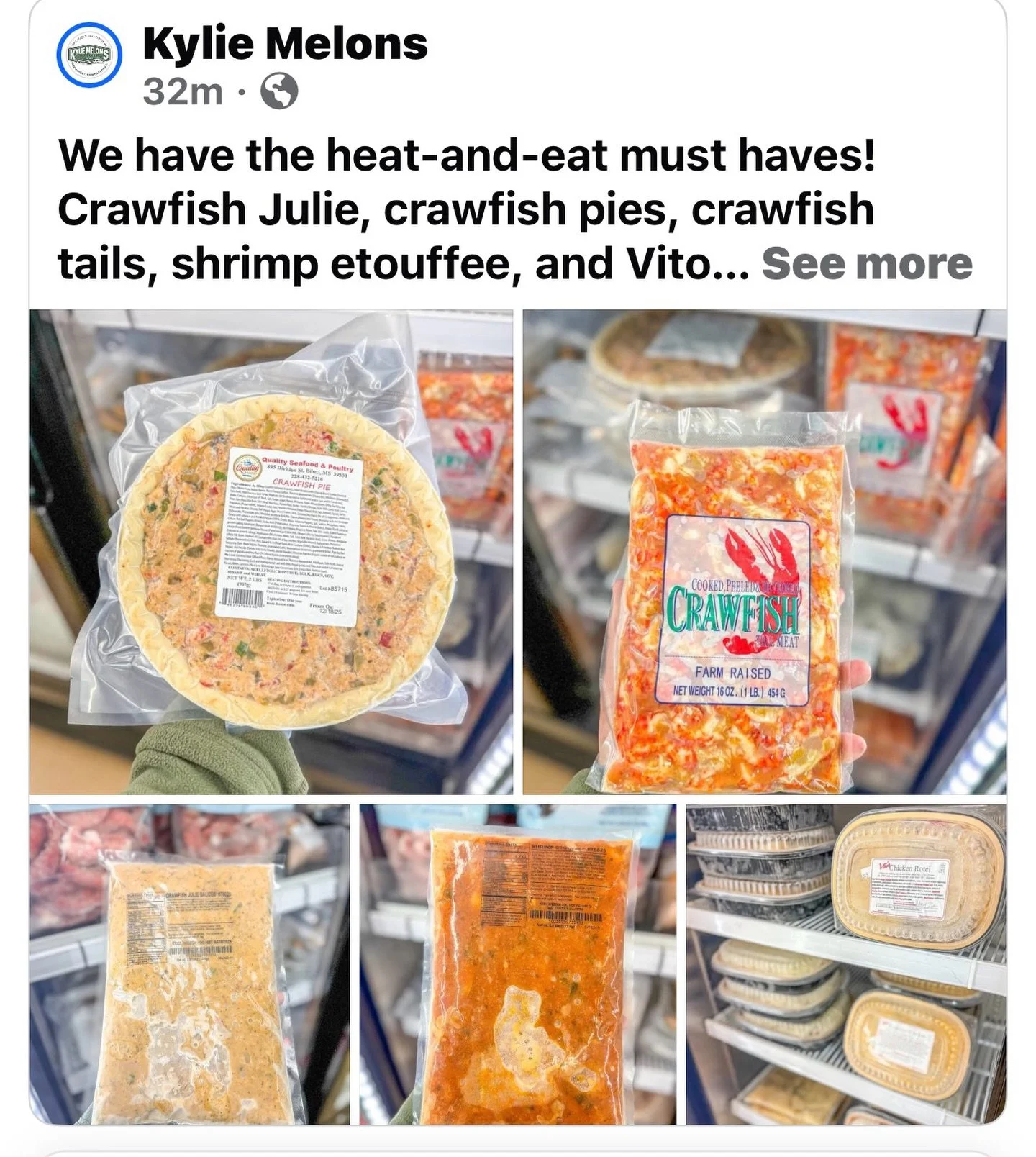 This weekend is calling for 𝙝𝙚𝙖𝙩-𝙖𝙣𝙙-𝙚𝙖𝙩 dinners from Kylie Melons!

Stop in and stock up! 

Stages Mississippi 

#stagesms