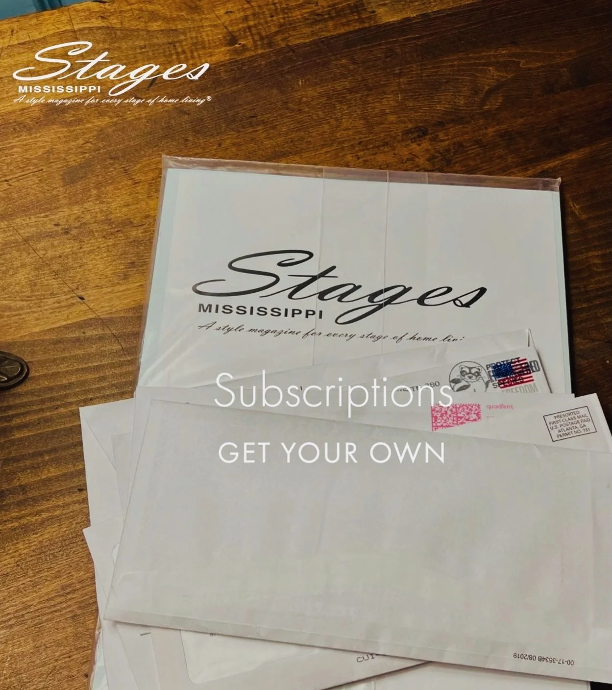 Give yourself the gift of Stages Mississippi....a subscription to receive us all year long! 

📬 Delivered straight to your mailbox
✨ Early access to every issue
📖 Never miss Stages Mississippi

Subscribe today and enjoy every issue, every time: htt