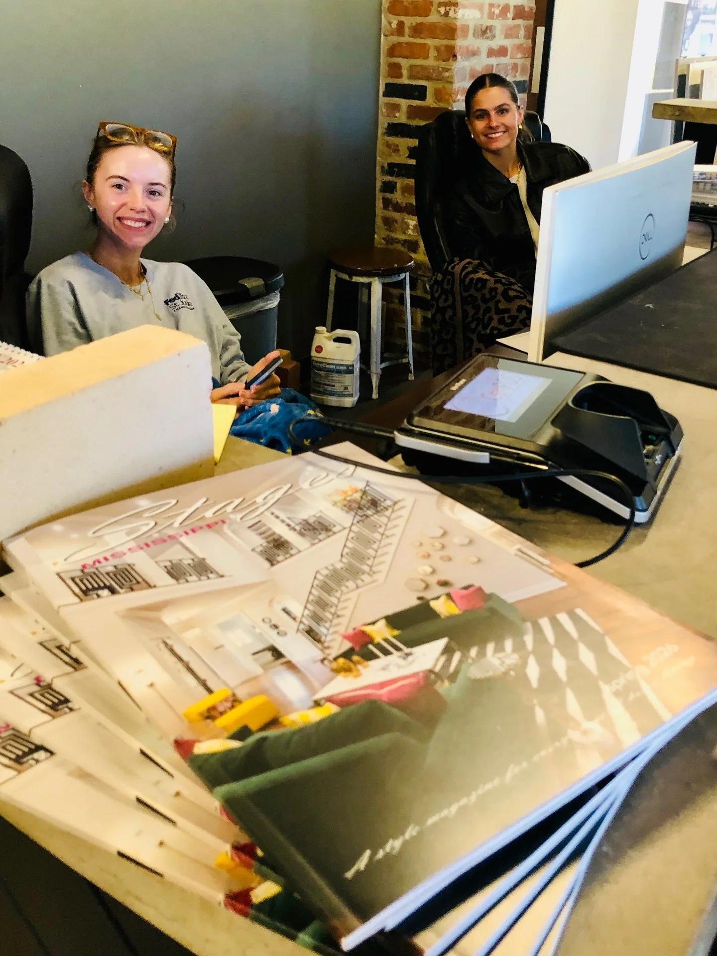 Say &ldquo;Hey!&rdquo; to Makenzy and Gracen&mdash;true professionals who will greet you with a smile at the front desk of Christie Cut Stone, just east of Memphis! @christie_cut_stone 

While you&rsquo;re there, be sure to grab your copy of the Stag