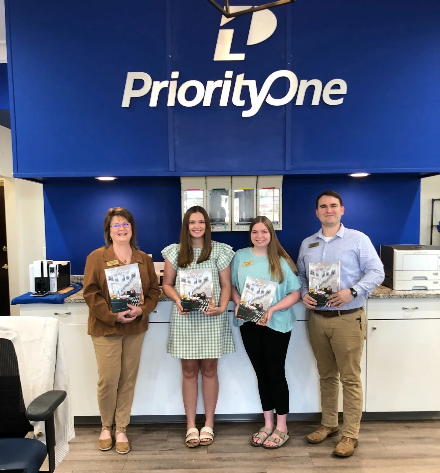 Stop by PriorityOne Bank and say hello to Sondra Cline, Cheyenne Brunson, Beatty Baron, and Carson Hickman (pictured left to right)! @priorityonebank 

While you&rsquo;re there, be sure to grab your copy of the Stages Mississippi Spring 2026 issue&md
