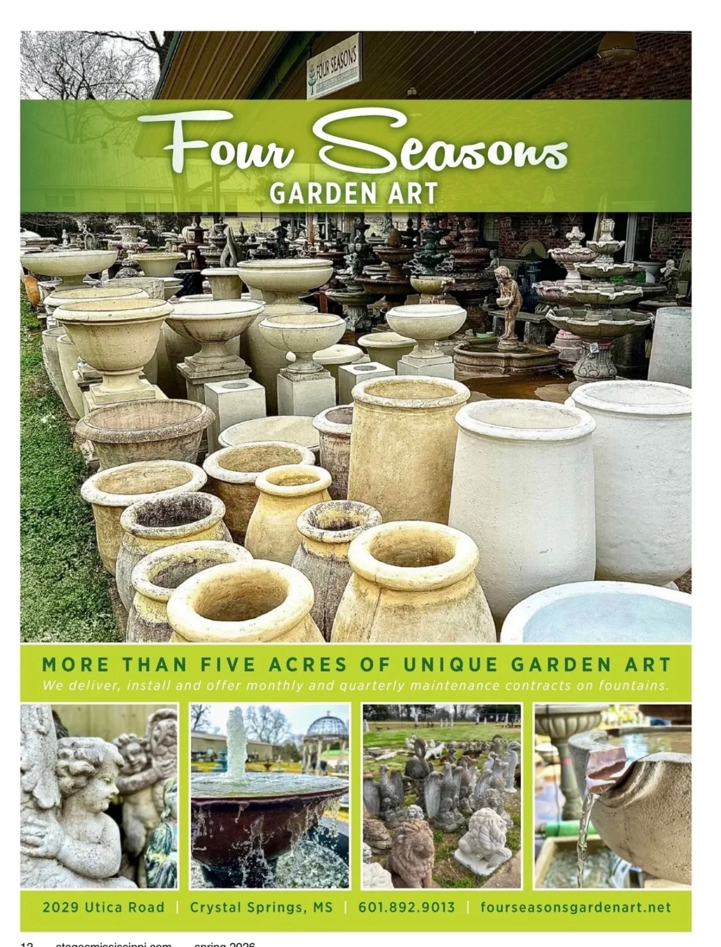 Bring your garden to life!

Four Seasons Garden Art adds the perfect touch of charm, character, and beauty to any outdoor space&mdash;because your garden should be just as unique as you are. @fourseasonsgardenart 

Art that grows with the seasons.

S