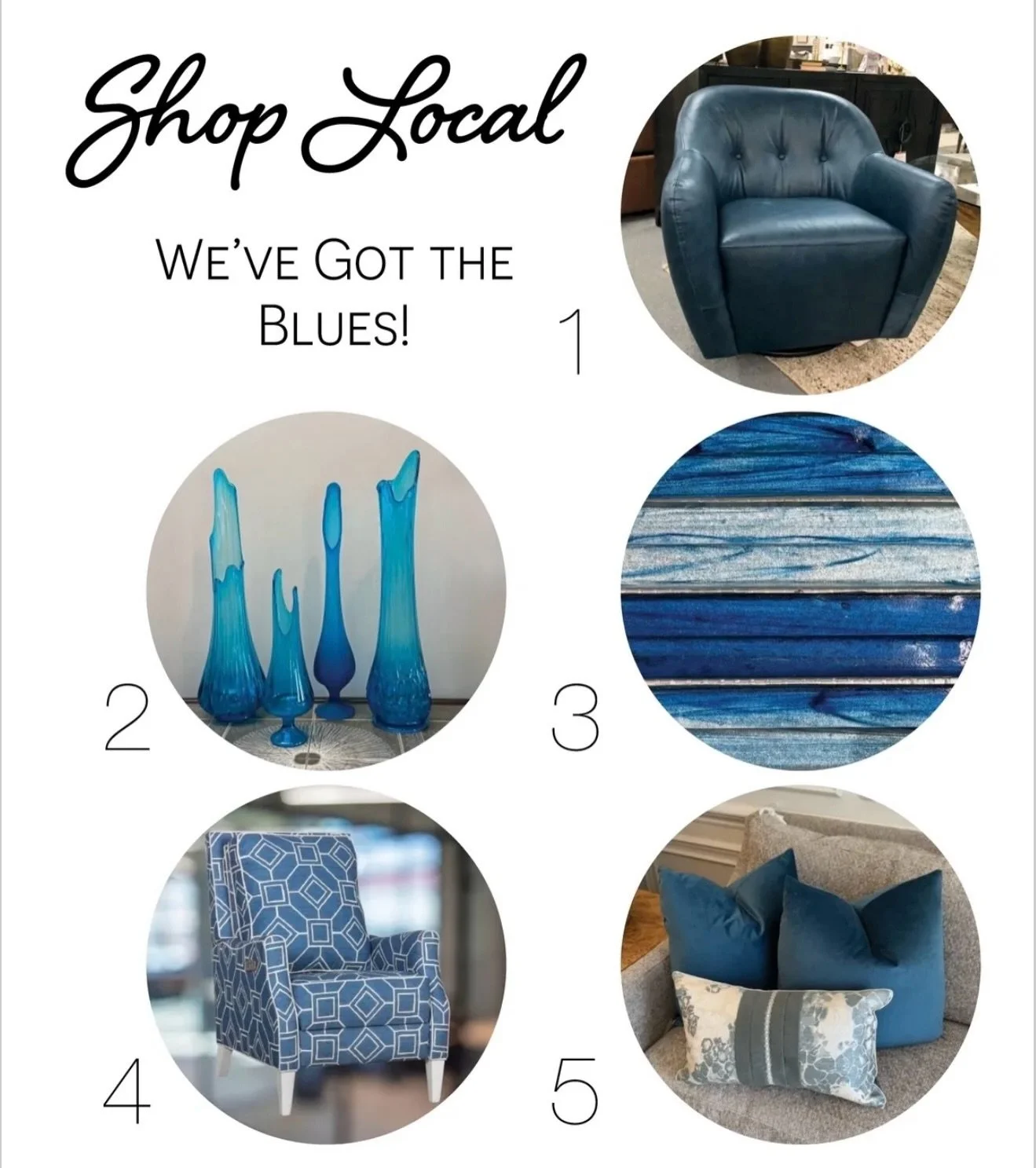 Shop Local...𝑾𝒆&rsquo;𝒗𝒆 𝑮𝒐𝒕 𝒕𝒉𝒆 𝑩𝒍𝒖𝒆𝒔! 

From statement chairs and luxe pillows to florals, fashion, home accents, and vehicles&mdash;shopping local means discovering treasures right here in Mississippi.

Support the businesses that m