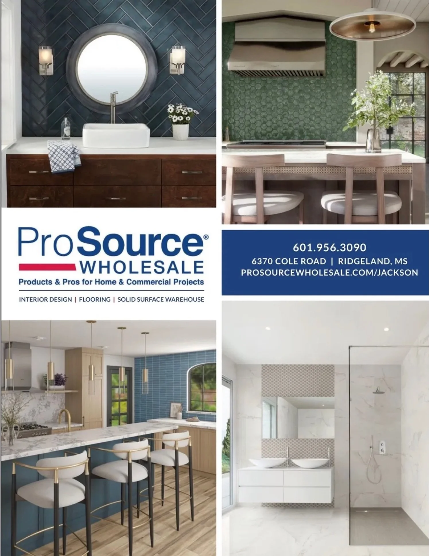 Beautiful spaces start with inspired design.

From statement tile and flooring to stunning kitchen and bath finishes, Prosource of Jackson is helping bring dream homes to life across. @prosource_jackson 

Stages Mississippi 

#stagesms
#StagesMississ