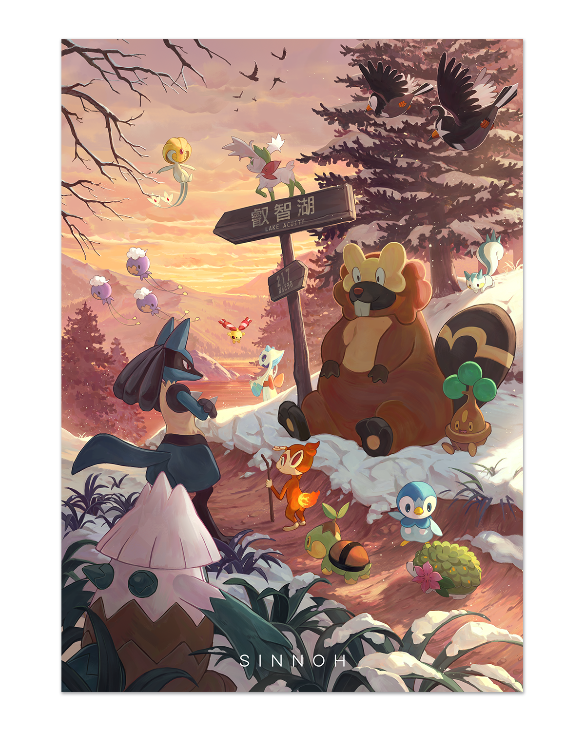 pokemon: sinnoh print