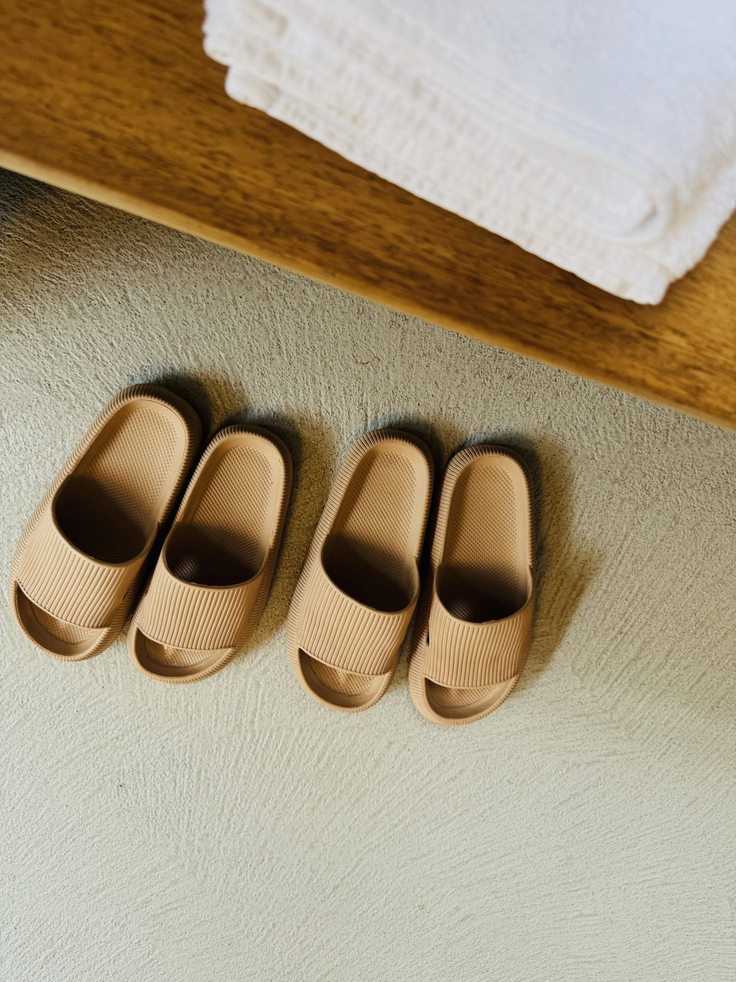 The Renewal Edit Capybara Bathing Slides and Towels