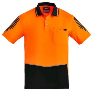 ZH315 Mens Hi Vis Flux S/S Polo