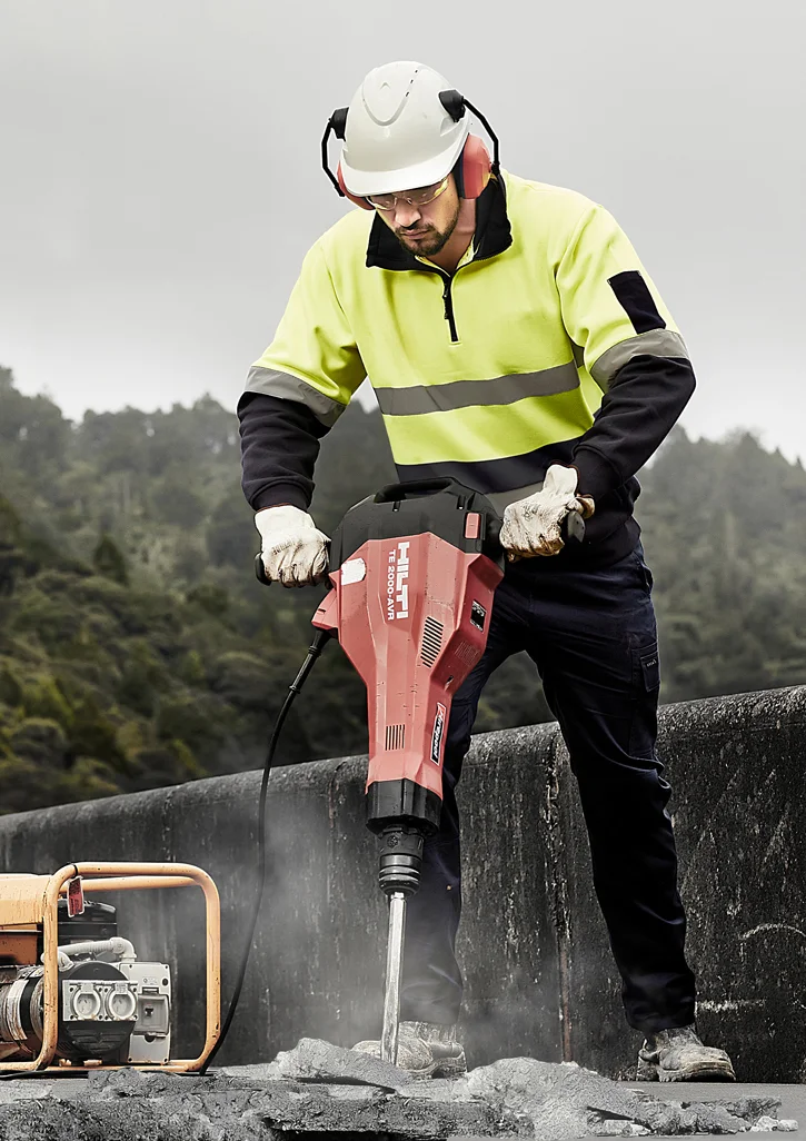 ZT566 Mens Hi Vis 1/4 Zip Pullover - Hoop Taped