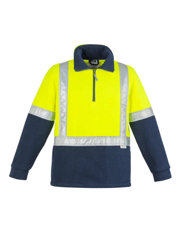ZT462 Mens Hi Vis Fleece Jumper - Shoulder Taped