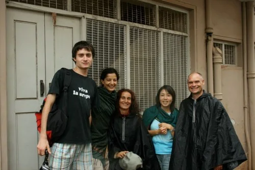 At the Old Shala in Mysore | 2007 With Denise Chew, Frederic De Meyer, Susanna Finocchi and Jens Bache Thanks to Denise for taking me there for my first time, and for having met so many nice people I’m still friends with today.