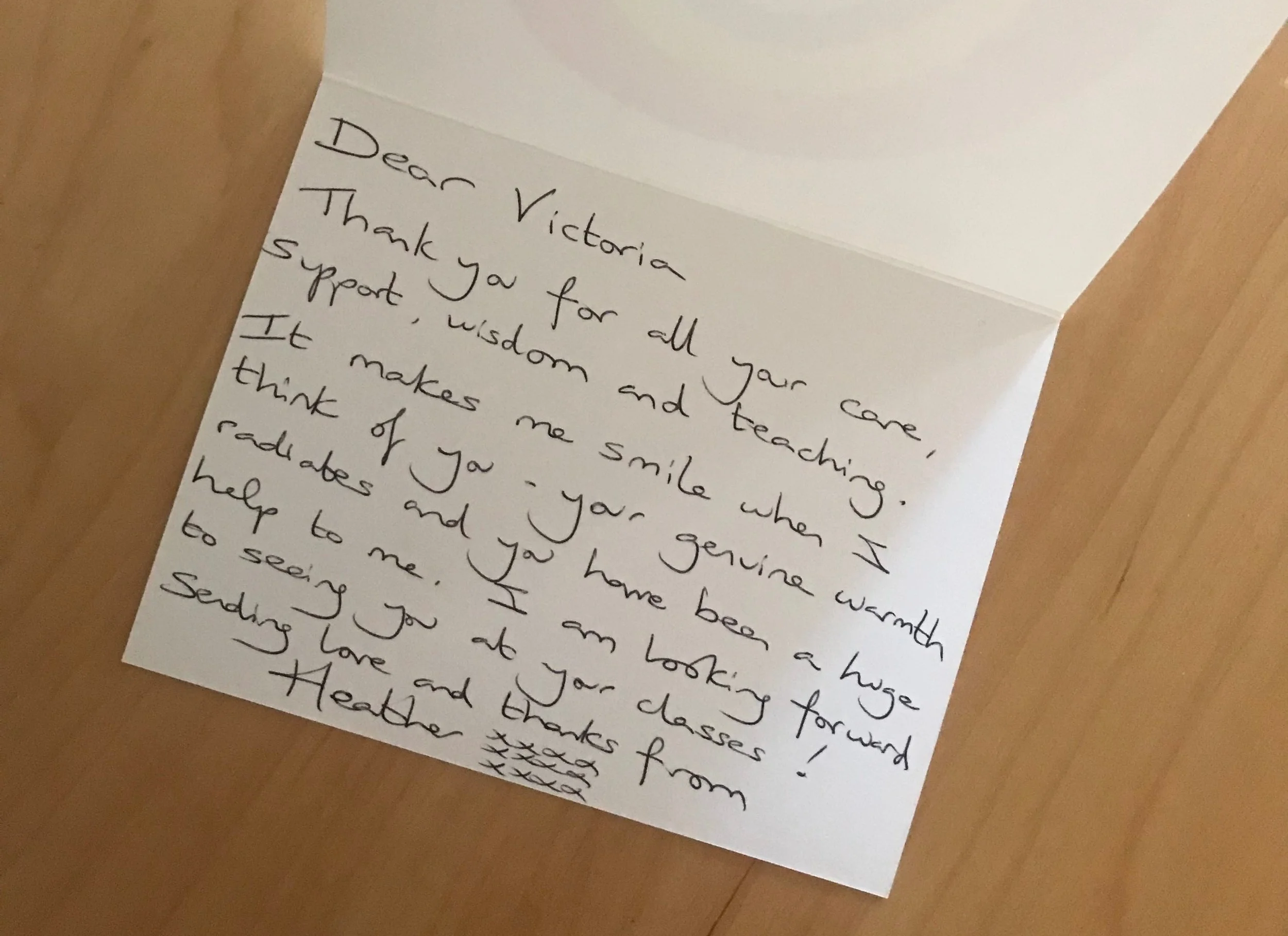  From one of my recent clients Heather who had 10 weeks worth of sessions. It is an absolute pleasure educating others and helping them to heal themselves.  