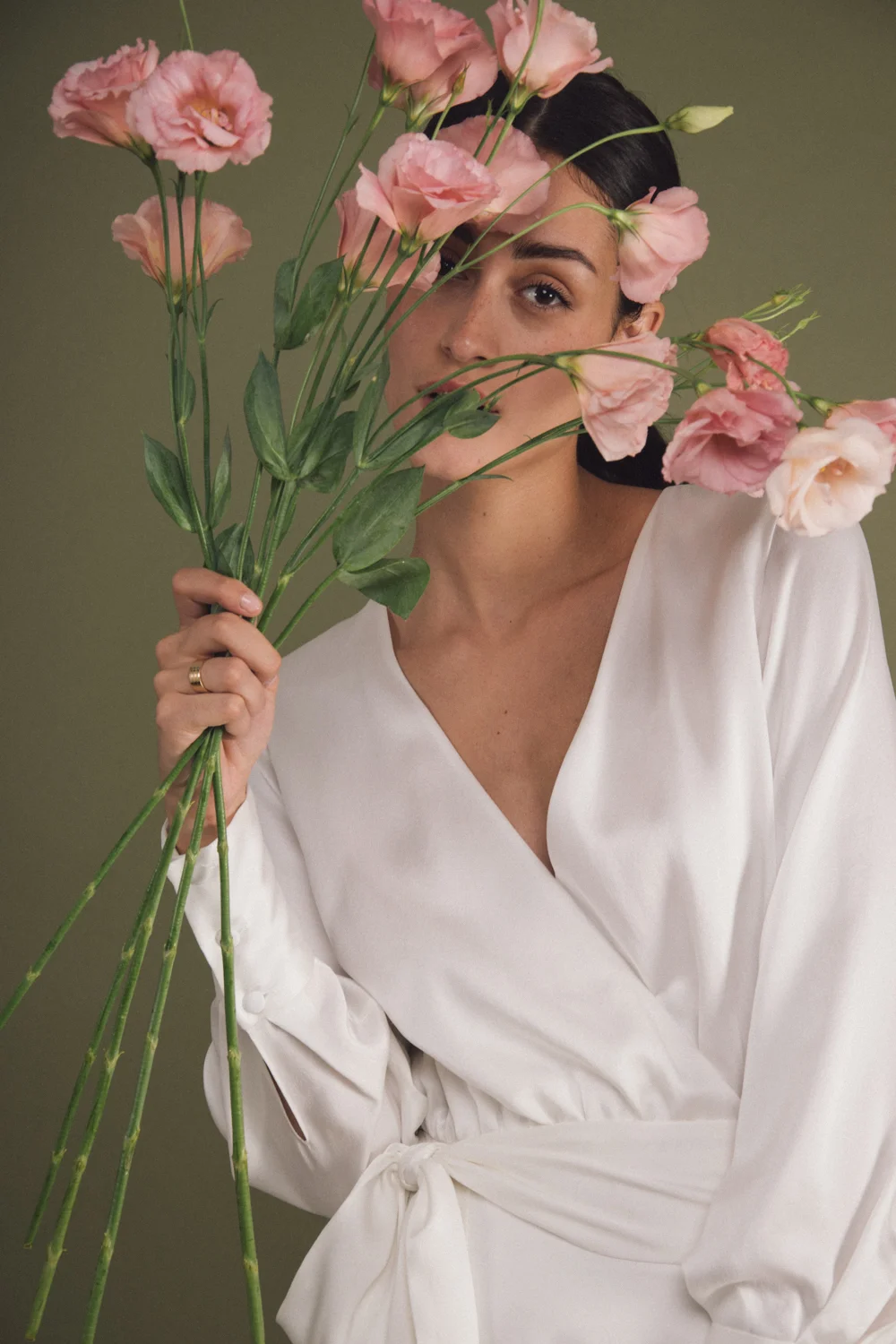 robe blanche portefeuille