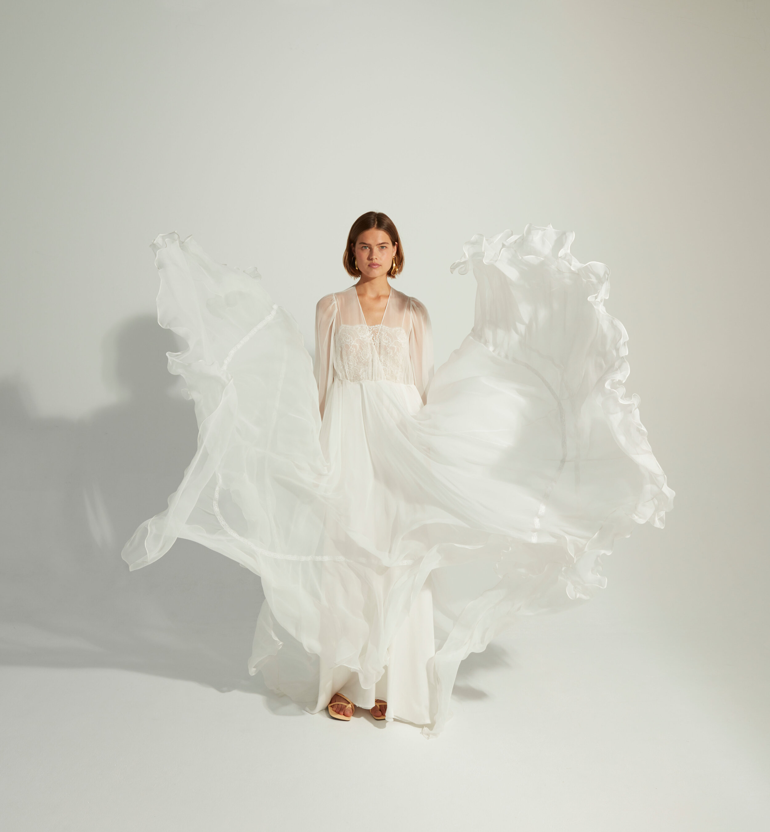 robe blanche mousseline