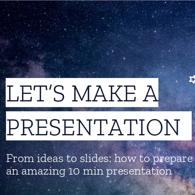 How to make a group presentation