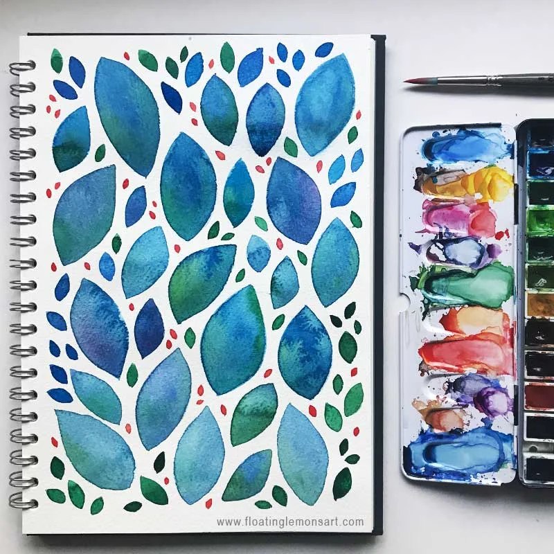 3. Added a bit of red to brighten up the page.